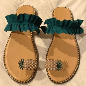 Pineapple Toe Sandals